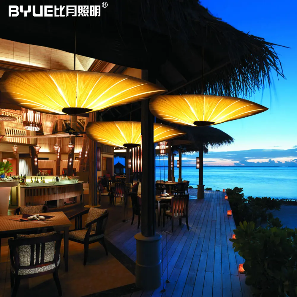

Bamboo Living Room Lights Restaurant Lamp Chinese Style Wooden Lamps Veneer Dining Room Lights Free Shipping
