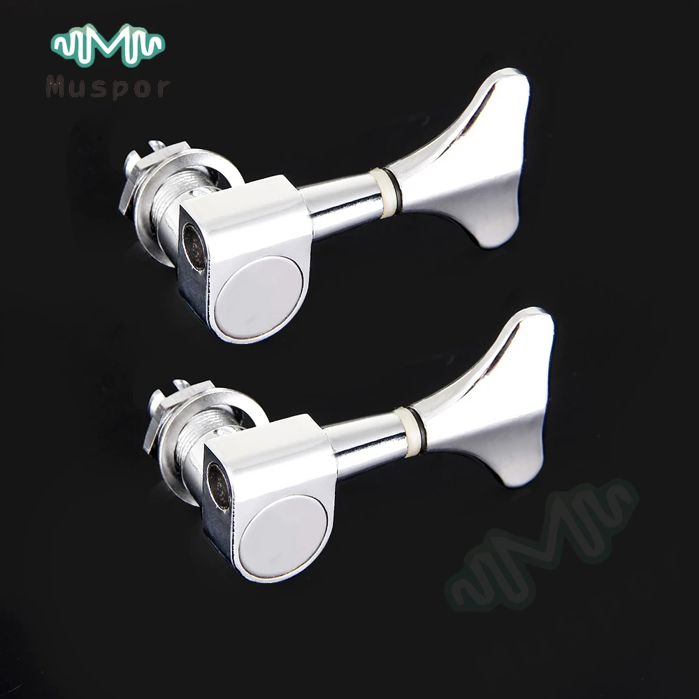 1 Набор электрогитарных колышков для настройки басов R + L Хромовая