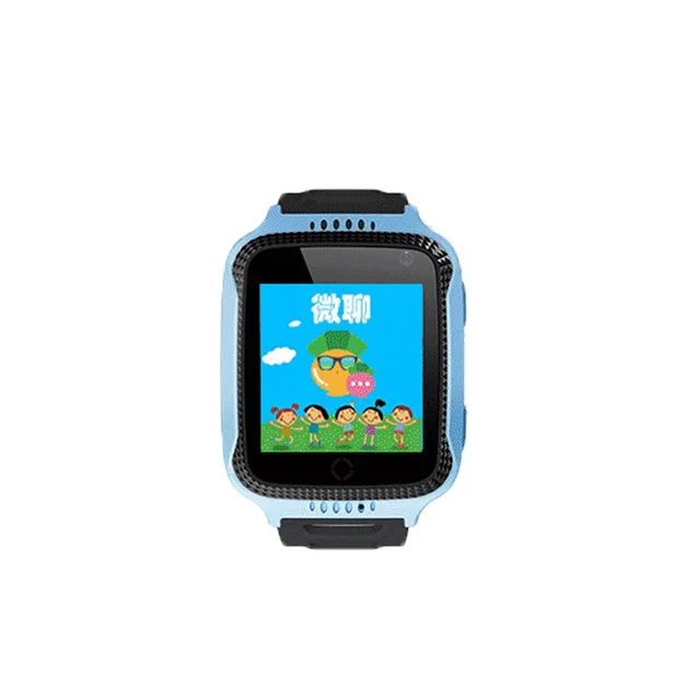 Q528 gps Детские умные часы SOS устройство отслеживания местоположения с камерой освещение анти-потеря безопасные умные часы защита от детей - Цвет: BLUE