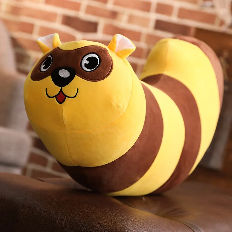 Подушка плюшевая в виде животного 100 см кукла Тигр лиса енот|Мягкие игрушки