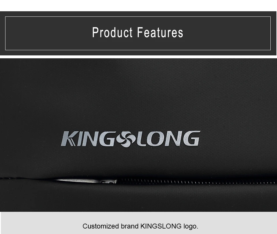 KINGSLONG Сумка Модный деловой Рюкзак 15,6 дюймов рюкзак для ноутбука рюкзак Противоугонный рюкзак USB mochila студенческие рюкзаки для мужчин