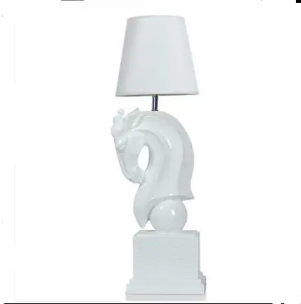 Оригинальные настольные лампы с головой лошади роскошная гостиная спальня Ретро