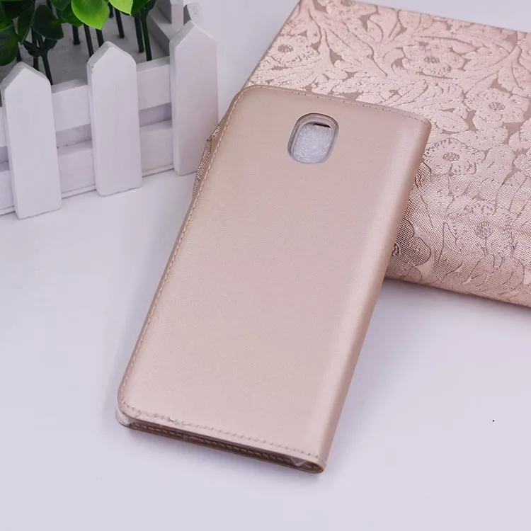 GXE Fundas Роскошный чехол для просмотра окон J530 J5 (2017) подставка из искусственной