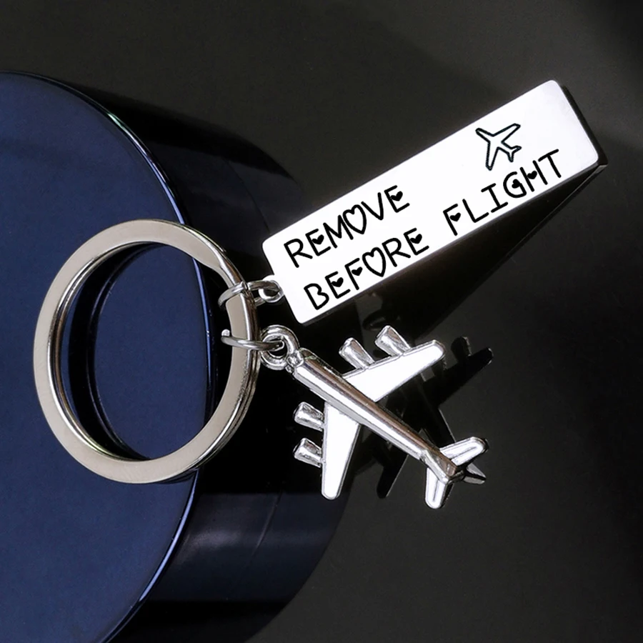 Брелок для ключей с надписью REMOVE BEFORE FLIGHT | Украшения и аксессуары