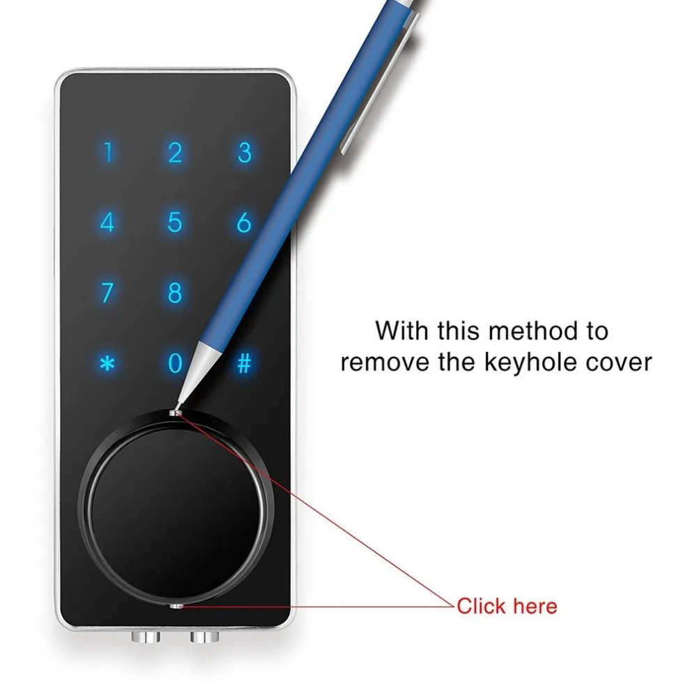 OS8815BLE BT Электронный Keyless задняя подсветка клавиатура дверной замок разблокировка