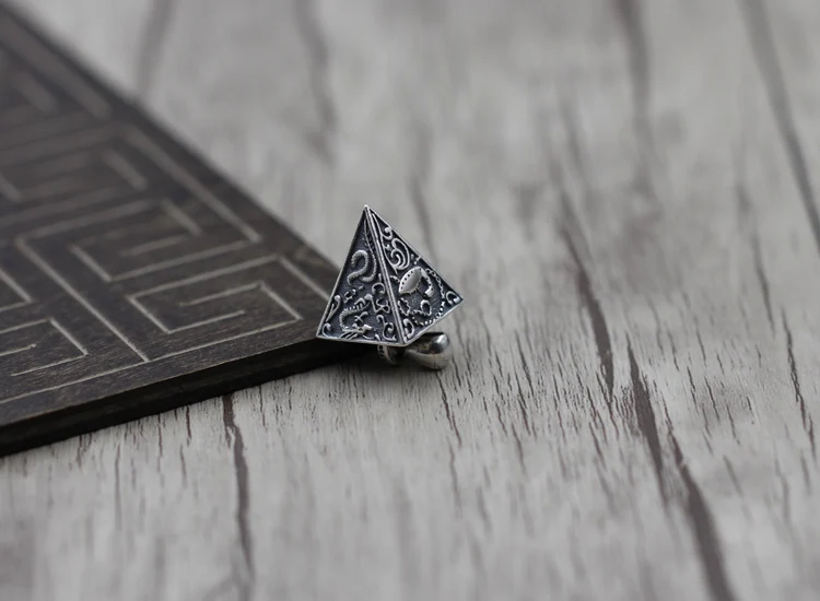 Ожерелье из стерлингового серебра S925 пробы кулон и ретро-кулон с четырьмя