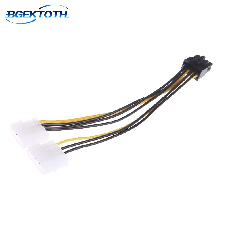 2 шт. 4 контактный кабель адаптера питания Molex LP4 8 Pin PCI Express|4-pin molex|adapter cablepsu power cable |