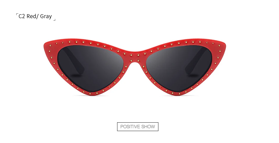 Winla модный дизайн Для женщин Gafas Солнцезащитные очки «кошачий глаз» с заклепками принт женские солнцезащитные очки классические очки винтажные солнцезащитные очки UV400 WL1187