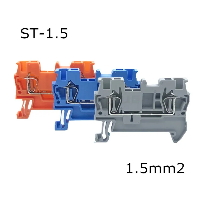 20 штук ST 1.5 Феникс Тип Din Rail 4 Контакты проводки проводника Универсальный Весна
