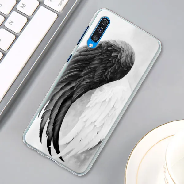 10 Крыло ангела для девочек чехол КРЫШКА ДЛЯ samsung Galaxy A30 A40 A50 A70 A6 A8 плюс A7 A9 M30 чехол для телефона Coque - Цвет: 10