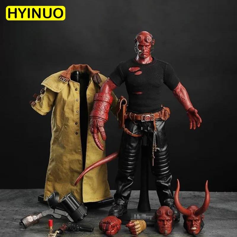 

1/6 масштабный костюм Hellman HellBoy с 3 головками, набор экшн-фигурок, модель 12 ', полный комплект, фигурки, куклы, игрушки