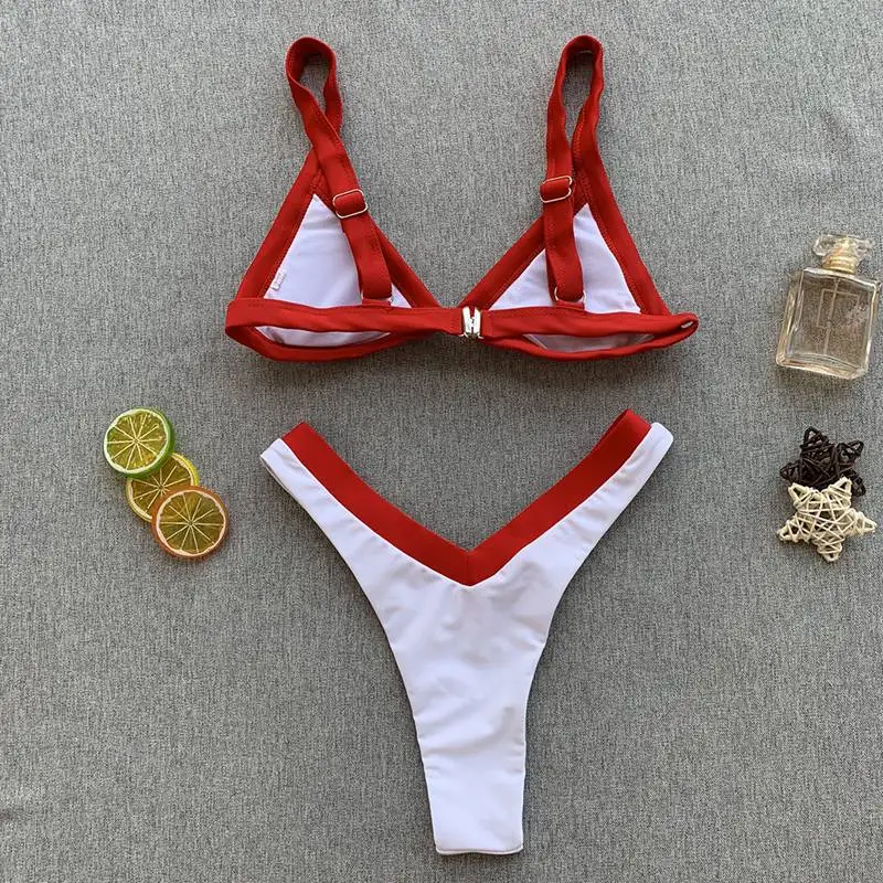 Женский купальник V-shape Porno Panty+ бюстгальтер пуш-ап с подкладкой, комплект нижнего белья, сексуальный комплект нижнего белья, мозаичный пляжный купальник