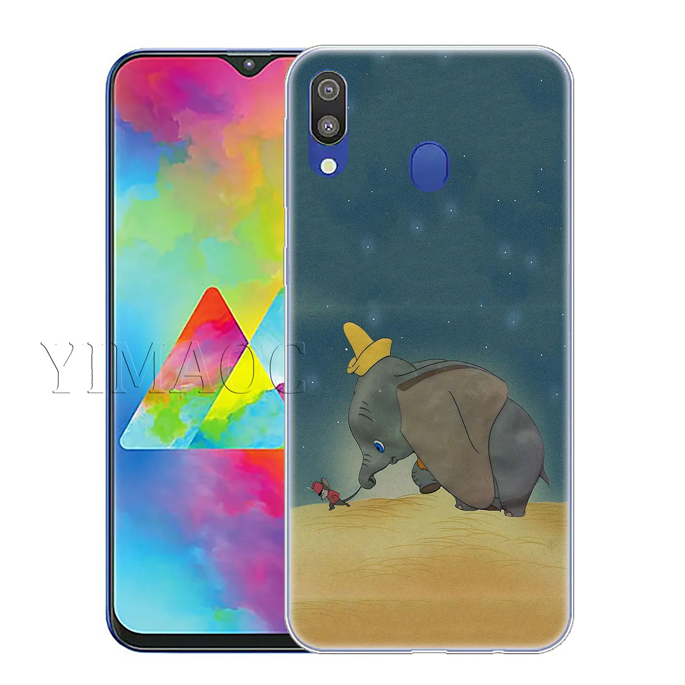 Милый мягкий силиконовый чехол YIMAOC Dumbo elephant для Samsung Galaxy A70 A60 A50 A40 A30 A20 A10 M10 M20 M30 M40