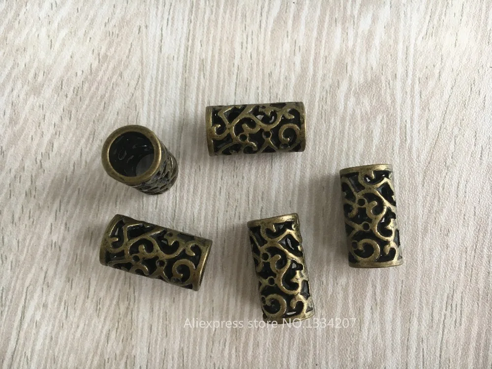 10 шт./лот латунная металлическая оплетка для волос страшные бусины дредов кольца