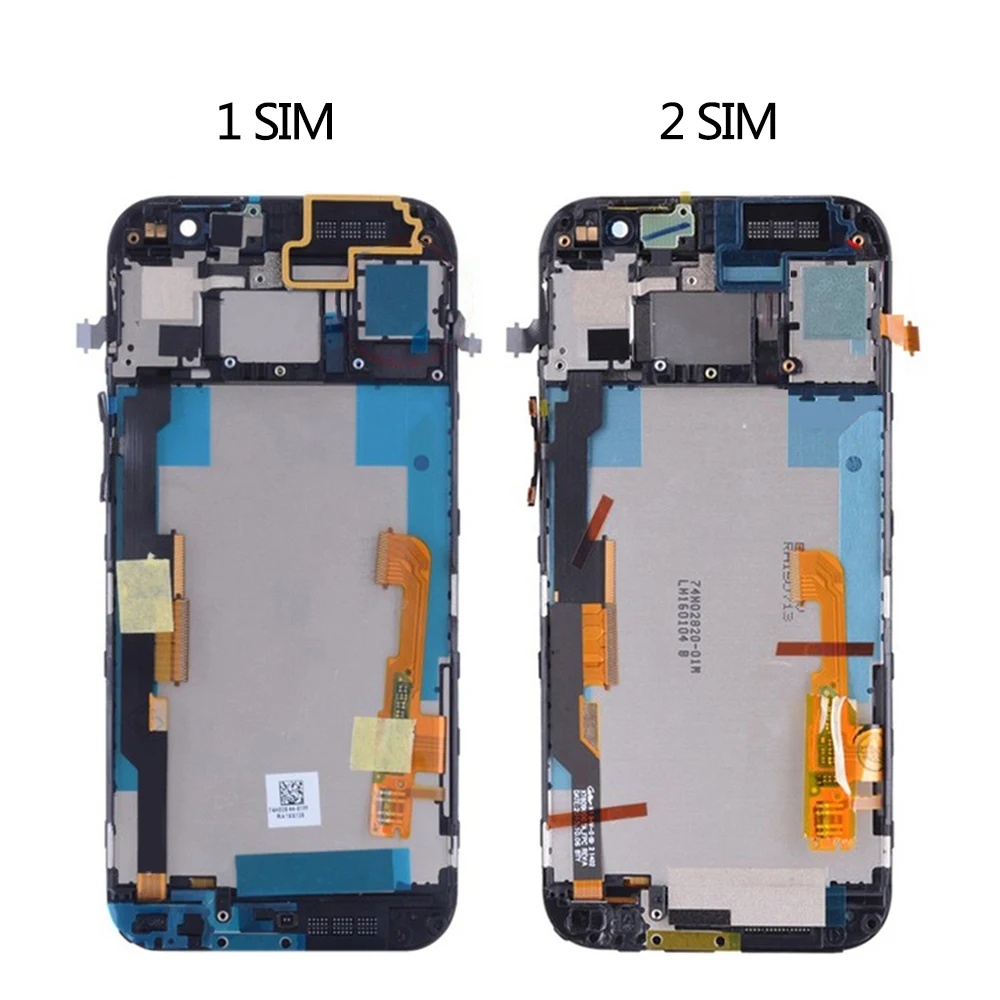5 0 &quotтест M8 ЖК дисплей с рамкой для HTC One сенсорный экран дигитайзер Замена 831c