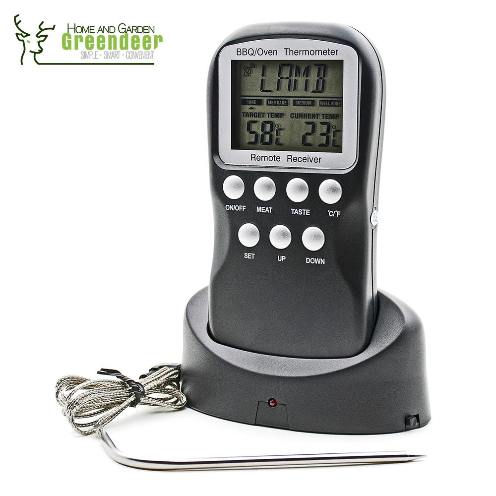 Цифровой термометр для мяса удаленного беспроводного кухня зонд еда