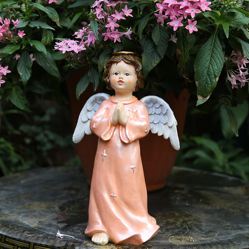 

Garden decoration outdoor garden gardening ornament decoration resin figure European little angel ornaments sculpture