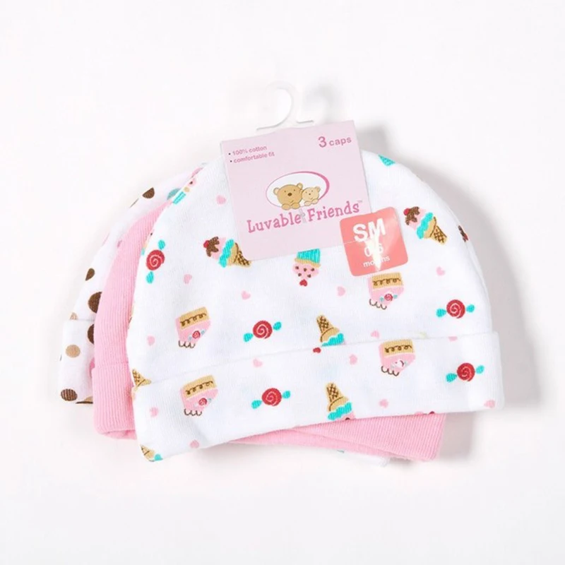 3PCS / LOT Детские шапки Дети Hat Девушки Парни шляпы Симпатичные цветочные