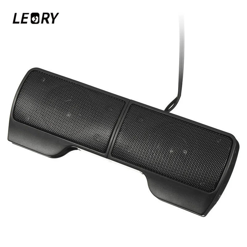 LEORY E1920 USB 3,5 мм HIFI динамик ноутбук маленькая настольная коробка стерео мини-бар компьютерный динамик для ноутбука ПК