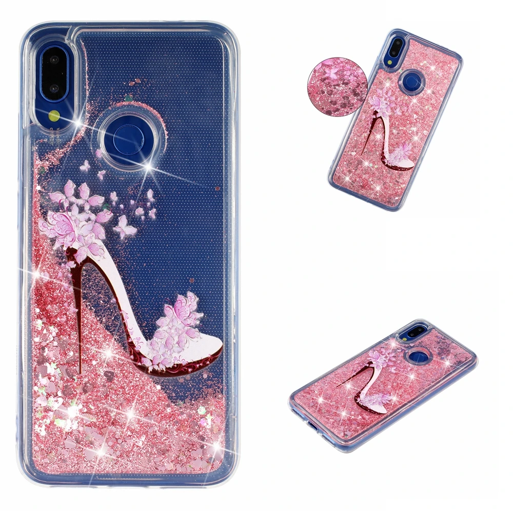 Силиконовый чехол для Xiaomi Redmi Note 7 Блестящий Жидкий Xaomi Xiomi Red Mi Note7 Pro Dynamic Liquid Quicksand