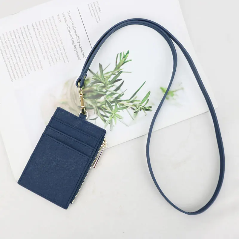 monogrammed initial letters saffiano cow leather name tag men card holder leather lanyard id holder ladies retractable free global shipping