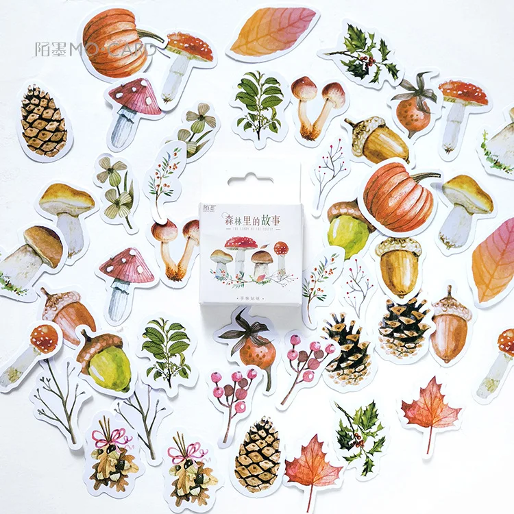 46 шт./кор. осень лес дневник Стикеры Kawaii планировщик для скрапбукинга липкий
