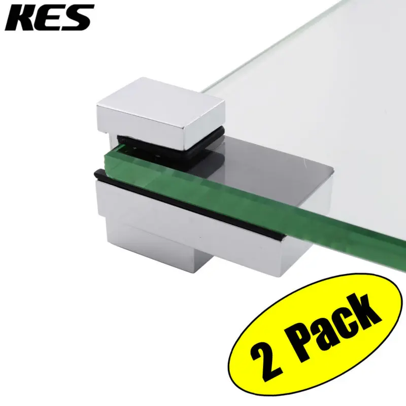 KES металлическая Регулируемая деревянная/стеклянная полка кронштейн настенное