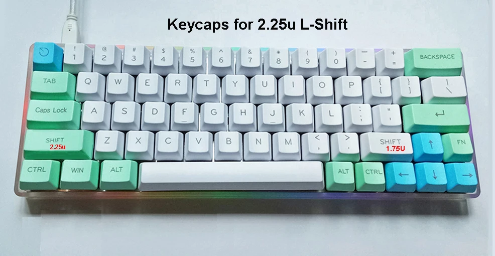 NPKC PBT колпачки для XD60 XD64 DZ60 GK64 подходят с Cherry MX переключатели механических клавиатуры