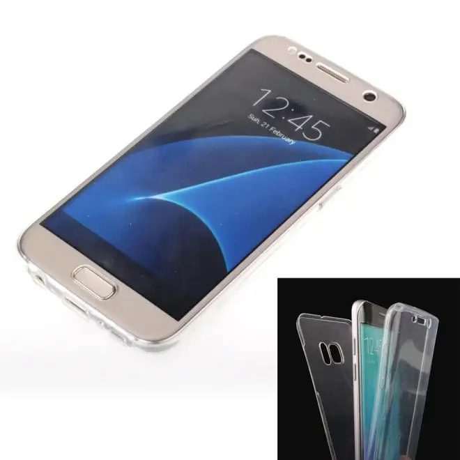 ТПУ Crystal Clear крышка Полный Средства ухода за кожей Защитный чехол кожи для Samsung Galaxy