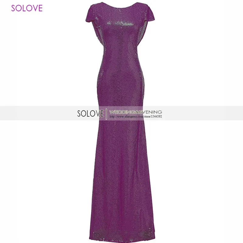 Solovedress, вечернее платье с рукавами-крылышками цвета шампанского и русалки,, Настоящее вечернее платье, vestido de festa longo SLD-E006