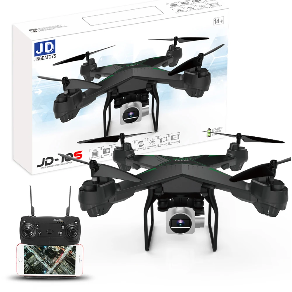 

JDRC JD-10S JD10S WiFi FPV With 2MP Wide Angle HD Camera Altitude Hold RC Drone Quadcopter 6-Axis One Key To Return