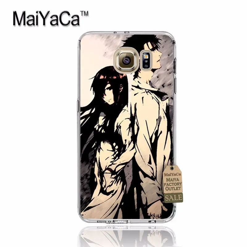 Прозрачный мягкий ТПУ чехол MaiYaCa sh2117 Steins Gate Anime для samsung galaxy s7edge s6 edge plus s5 s4 s8 |