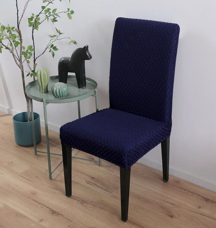 Chair Covers 07 Новое поступление минималистичные современные эластичные чехлы на кресла спандекс подходят-один размер с толстой трикотажной жаккардовой тканью чехлы для стульев - Цвет: Chair Covers 07
