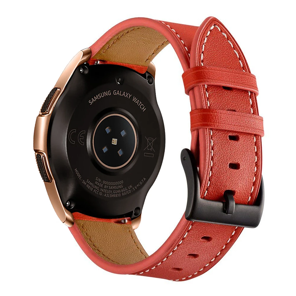 5 цветов Замена классический кожаный ремешок для часов Ремешок для samsung Galaxy Watch 42 мм ремешок для часов Correas de reloj