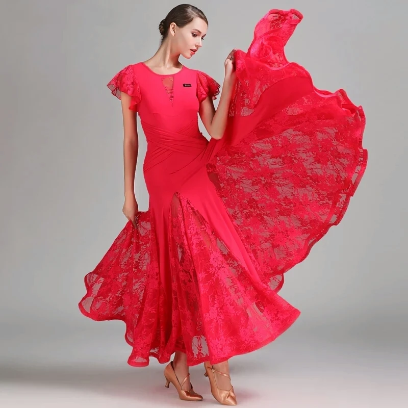 Испанские танцевальные платья для бальных танцев фламенко стандартное платье