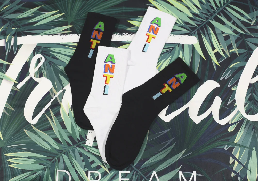 2019 Модная обувь унисекс Уличные мужские носки для девочек в стиле хип хоп