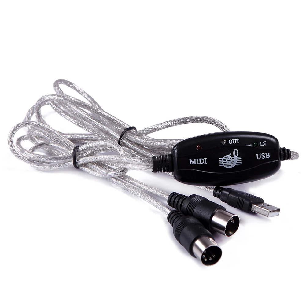 Новинка лидер продаж USB MIDI кабель с клавиатурой на ПК конвертер для в музыкальный