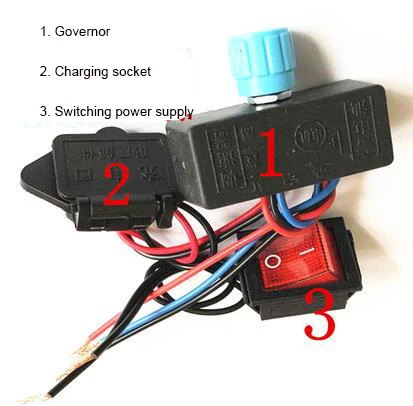 Электрический распылитель регулятор 12 В переключатель питания розетка вольт