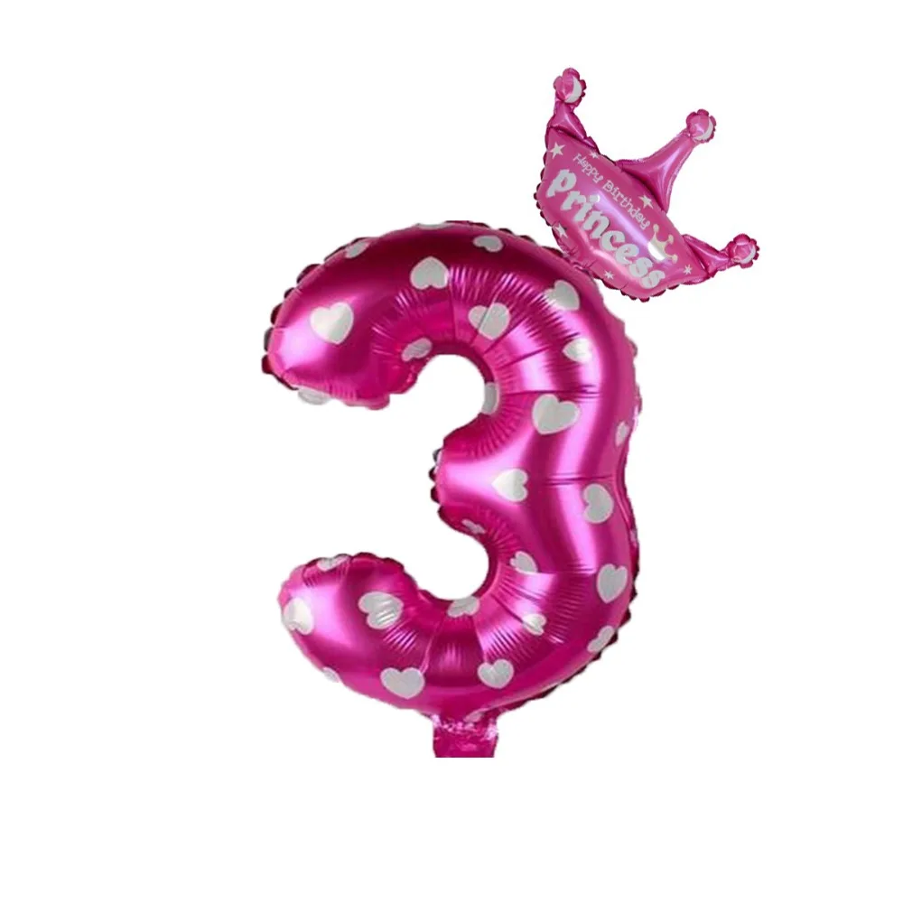 Йориу 30 дюймов Babyshower синий розовый номер фольгированные гелиевые шары 1 2 3 4 5 6 7 8 9