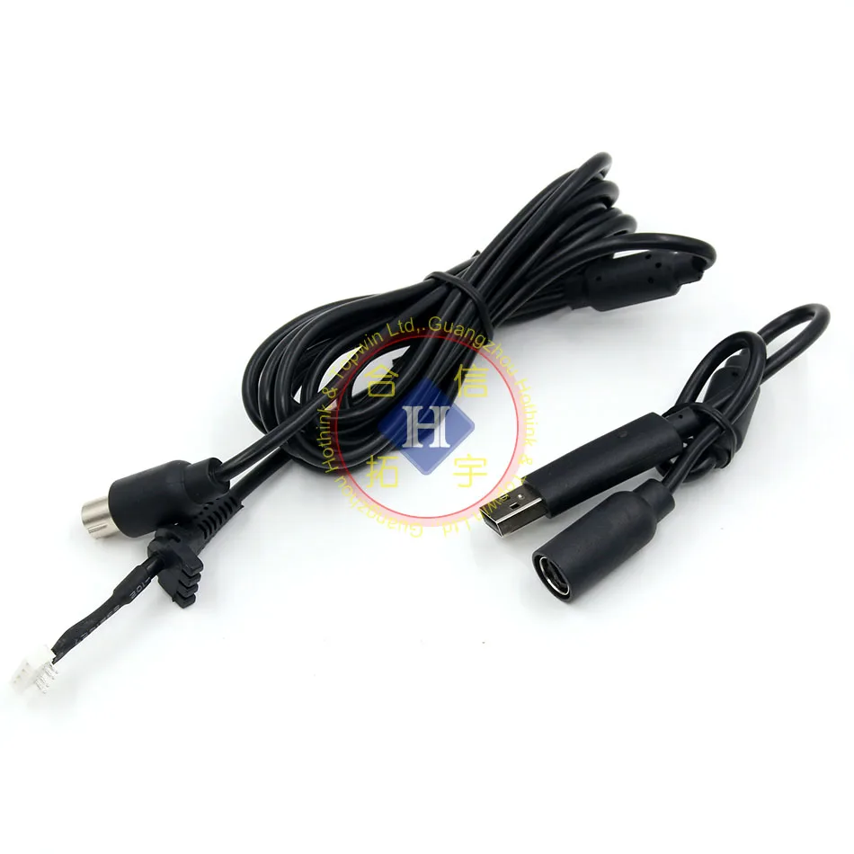 HOTHINK черный/серый 1 8 м USB игровой кабель для XBOX 360 / тонкий проводной ремонта