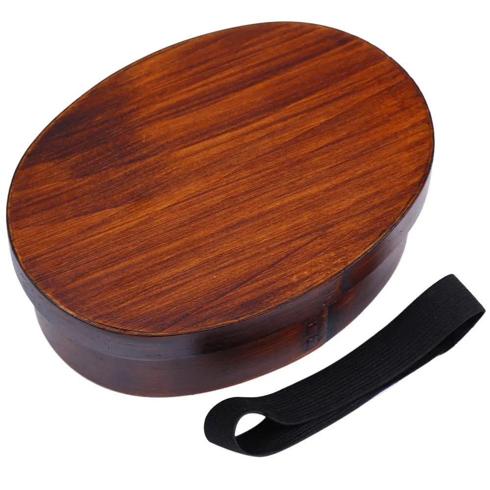 

Food Container Sushi Box Tableware Bowl Wood Wooden Natural Dinnerware Sets Eco-friendly Japan Style Handpainted Solid Japanese