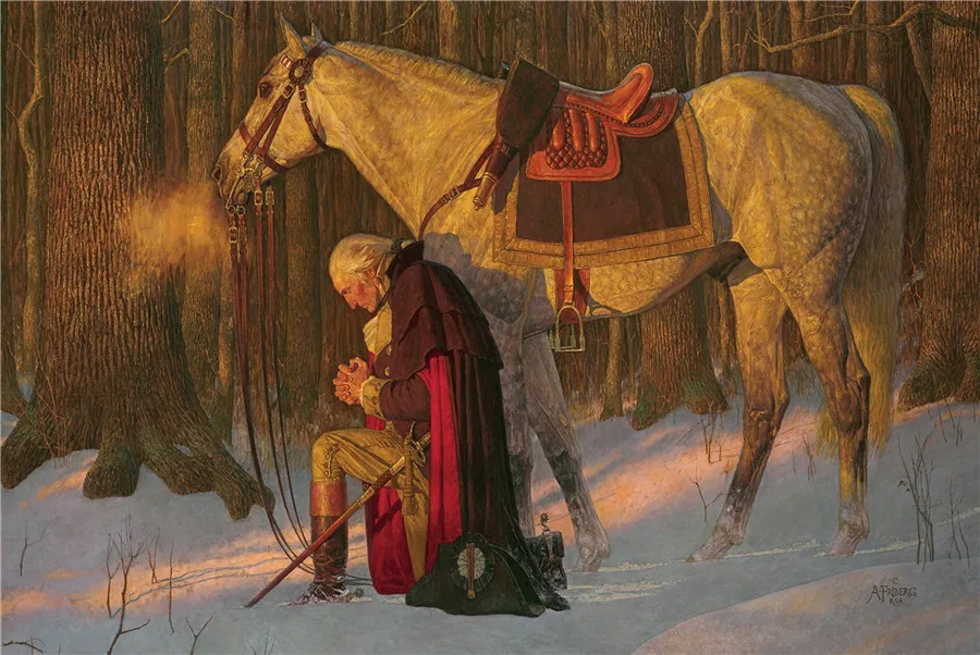 Картина маслом на холсте Молитва в долине мама гостиная Домашний декор