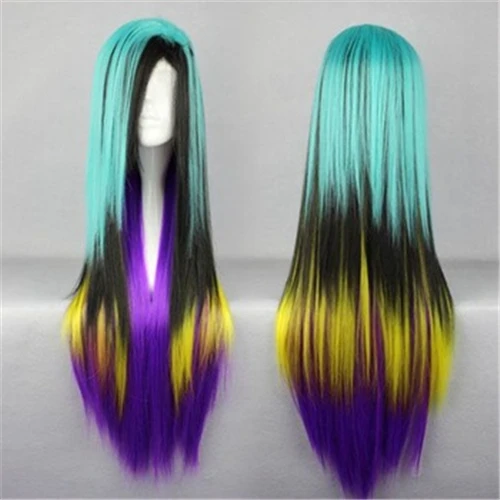 80cm long straight lolita cosplay wigs sexy women heat resistant Japanese Cartoon Figure Lolita Anime Cosplay Wigs |
