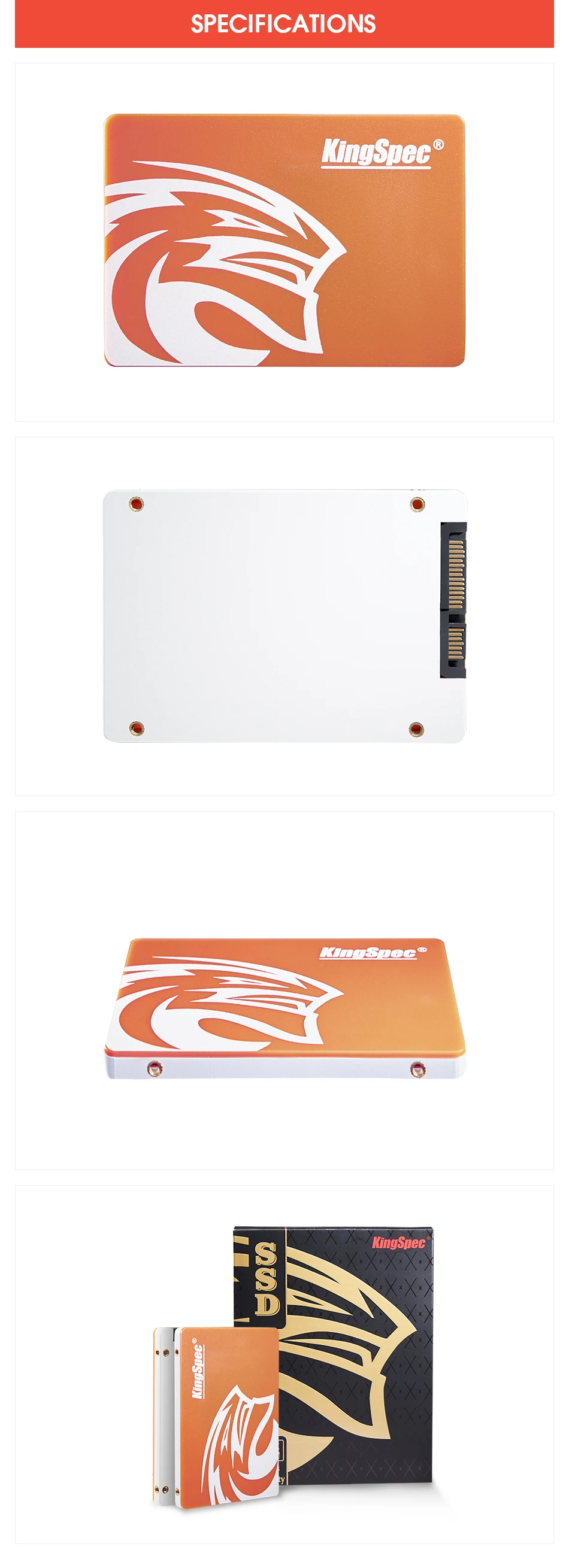 KingSpec hdd 2,5 120 ГБ SSD 240 ГБ 480 ГБ SSD SATA III 3 Внутренний твердотельный накопитель ssd жесткий диск для ноутбука для компьютера с объемом оперативной памяти 1 ТБ