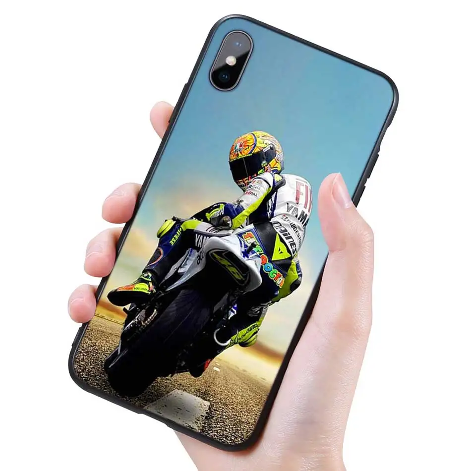 009 Силиконовый черный чехол для iPhone 11 Pro XR X XS MAX 7 8 6 6S Plus 5 5S SE 7Plus 8Plus мобильный телефон moto Cross moto rcycle sports - Цвет: 009