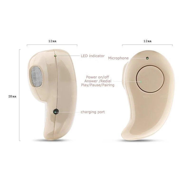 Breezemusic Mini Bluetooth Наушники S530 Динамик Малый Скрытая Обсуждение слушать музыку для