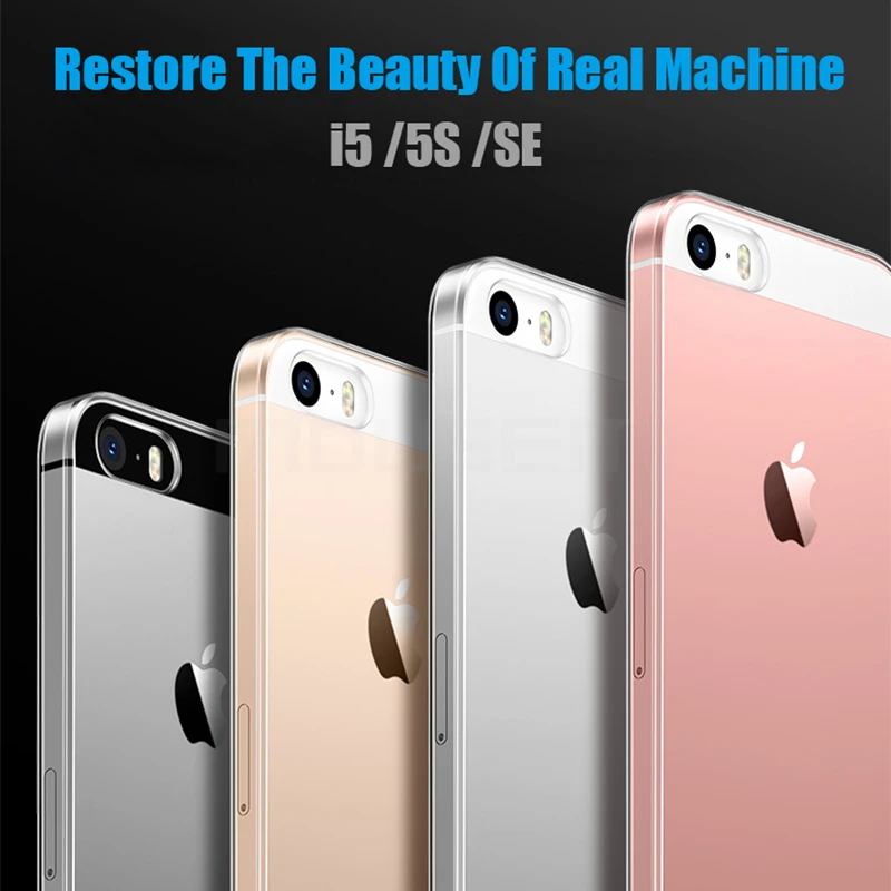 Чехол mousmi для iPhone 5S se силиконовый прозрачный чистый мягкий TPU Чехлы 5 Роскошный