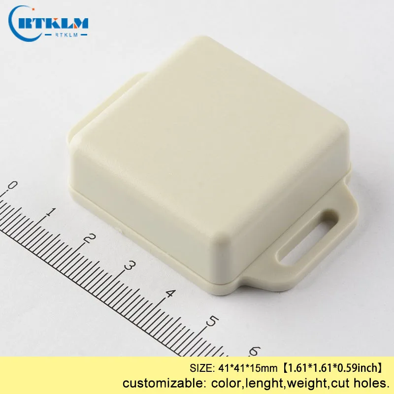 

50PCS circuit board plastic enclosure 41*41*15mm abs plastic project wire connection box PCB diy design wall mount junction box