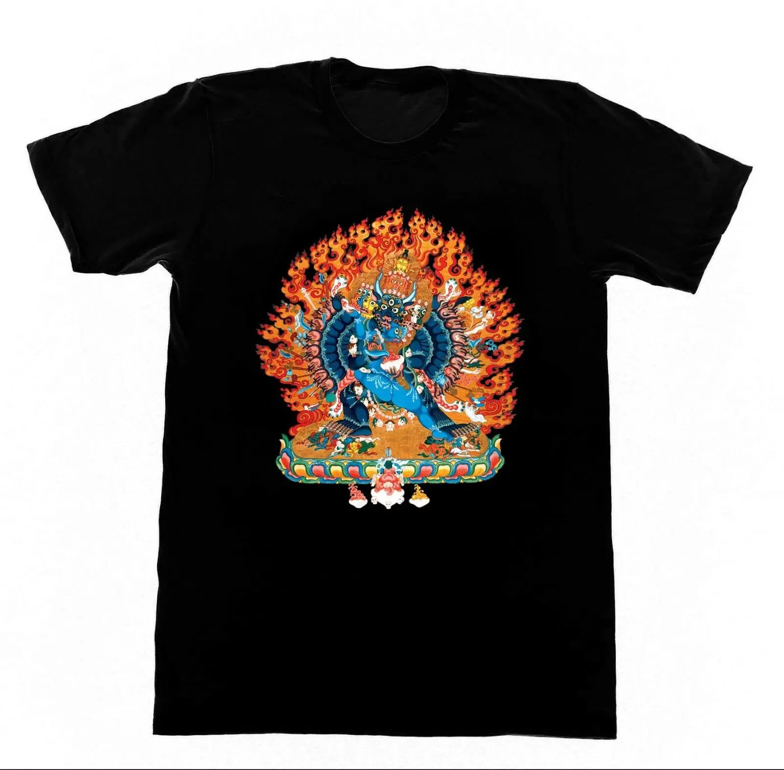 Yamantaka Bodhisattva рубашка R77 Футболка Йога медитация дзен буддийский|Мужские футболки|