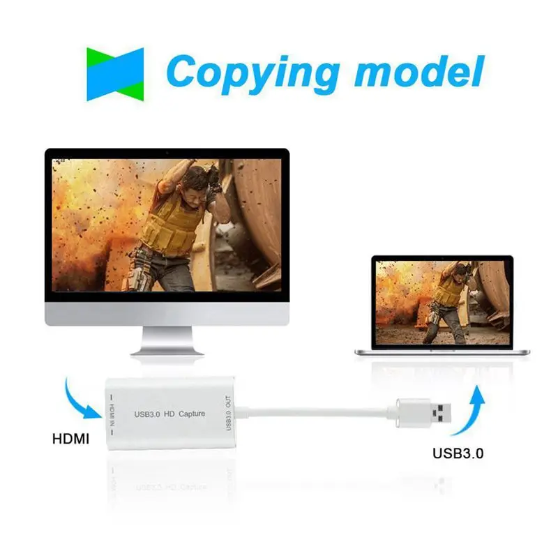 HDMI к USB 3 0 устройство захвата карты Dongle 1080P видео и аудио адаптер Win Mac US|Карты видео-